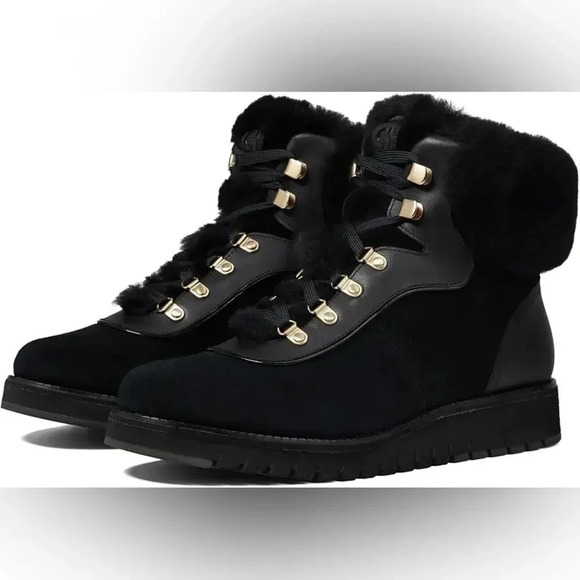 NWT Cole Haan Zerogrand Explore Shearling Waterproof Upstate Hiker Boot size 9.5 - Picture 13 of 13